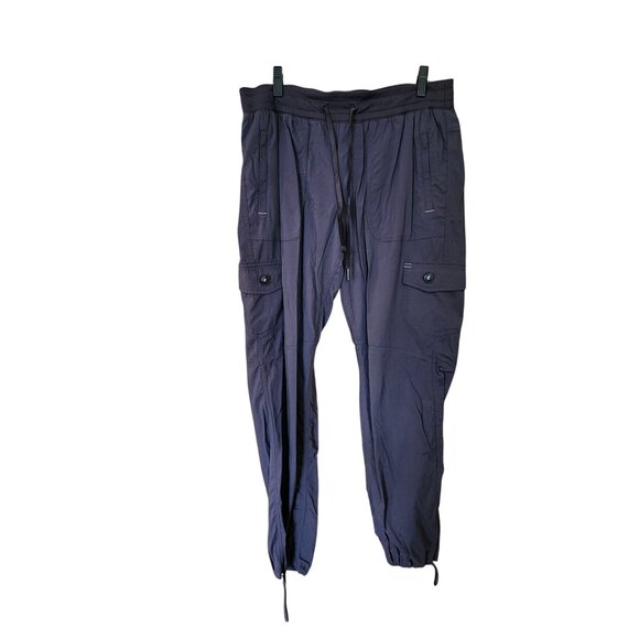 L.L.Bean Womens Cargo Jogger Pants M Nylon Blend Adjustable Waistband - Picture 1 of 3